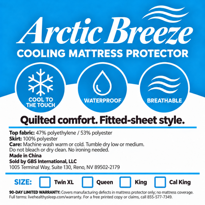 Arctic Breeze™ Cooling Mattress Protector